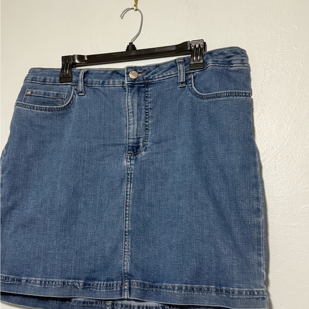 Lee Mid Rise Denim Skort